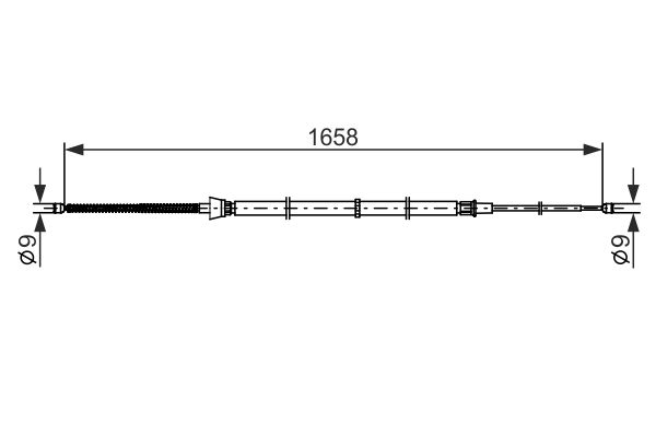 BOSCH 1 987 482 865 Cable Pull, parking brake