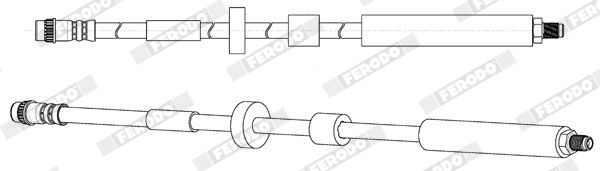 Гальмівний шланг, Ferodo FHY2801