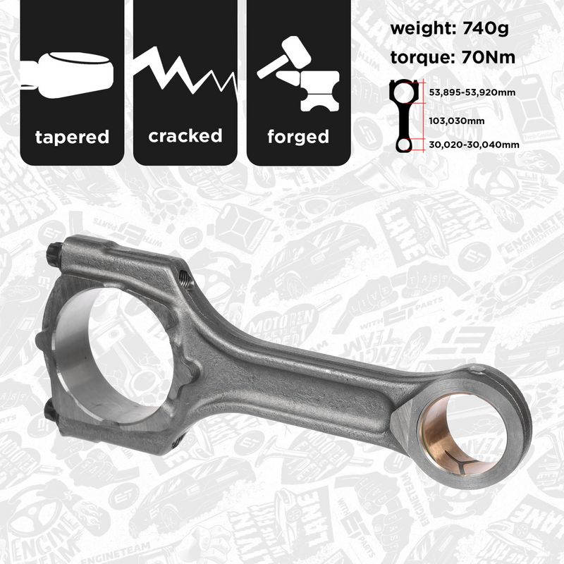 Product Image - Drijfstang - OM0062 - ET ENGINETEAM
