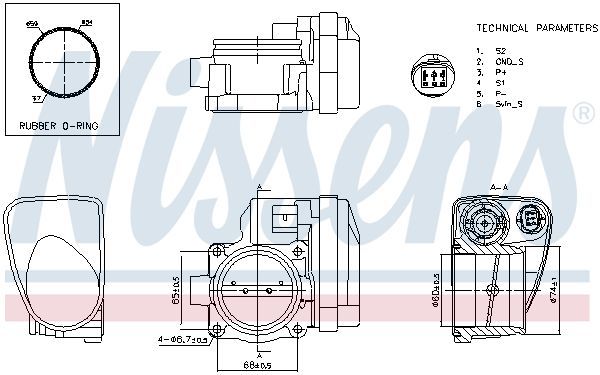 NISSENS 955098 Throttle Body