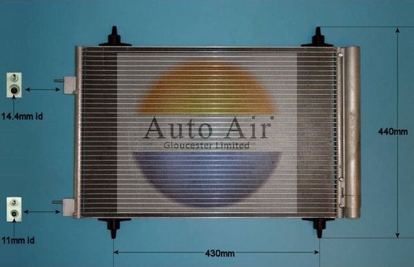 Auto Air Gloucester 16-9919 Condenser, air conditioning