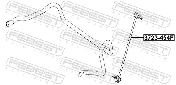 Тяга/стійка, стабілізатор, Febest 3723-454F