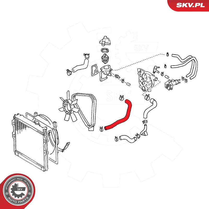 ESEN SKV 54SKV773 Radiator Hose