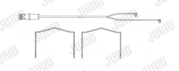 Výstražný kontakt, opotřebení obložení FAI132