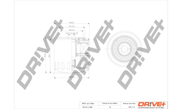 Оливний фільтр, Dr!Ve+ DP1110.11.0300