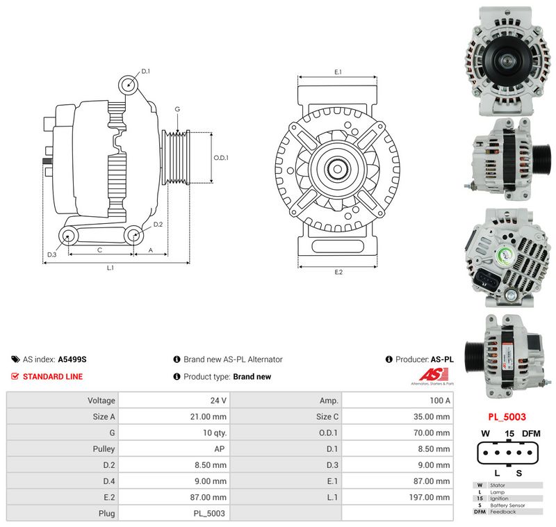 This part match OEM code: 2395910