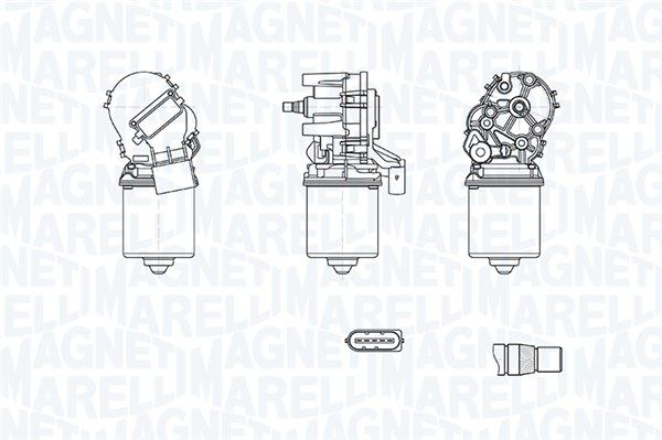 Двигун склоочисника, Magneti Marelli 064372500010