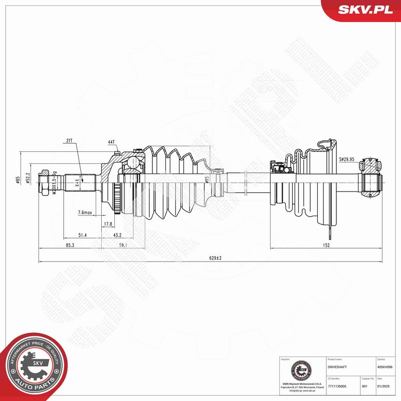 Prekės atitinka OEM kodą: 8200236107