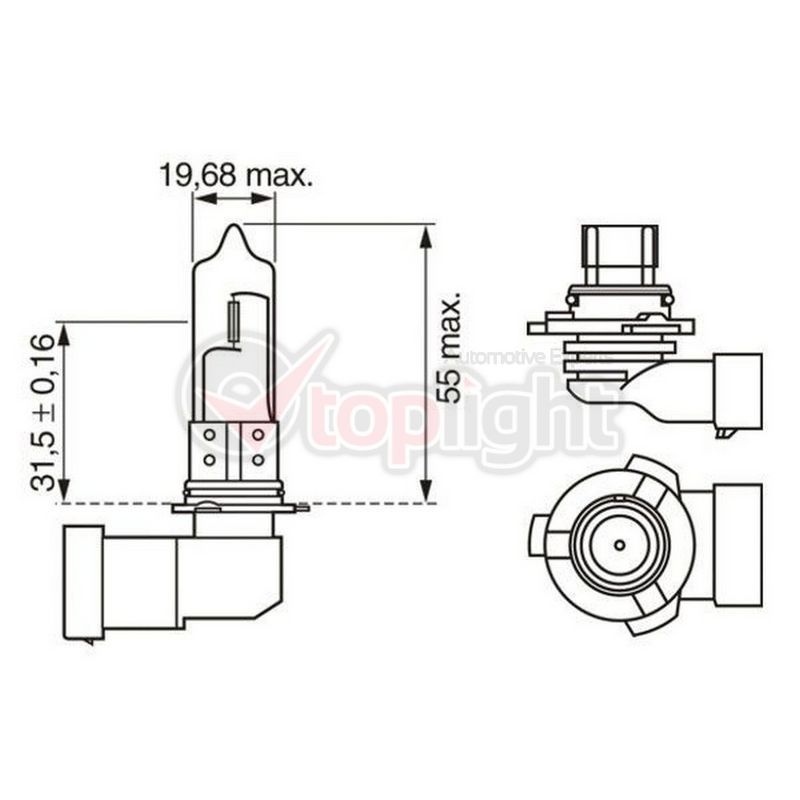 AE TOPLIGHT 39036 Bulb HB3 12V 60W