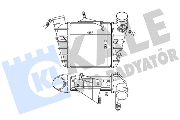 Охолоджувач наддувального повітря, Kale Oto Radyatör 342300