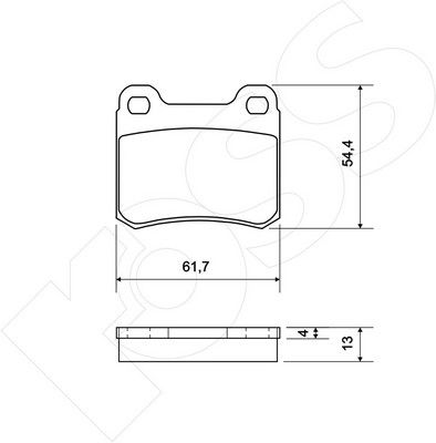 1-GNC R-227 - Brake Pad Set, disc brake