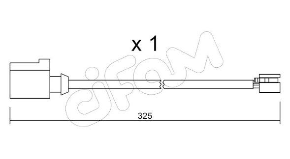 Senzor de avertizare,uzura placute de frana SU.271 CIFAM