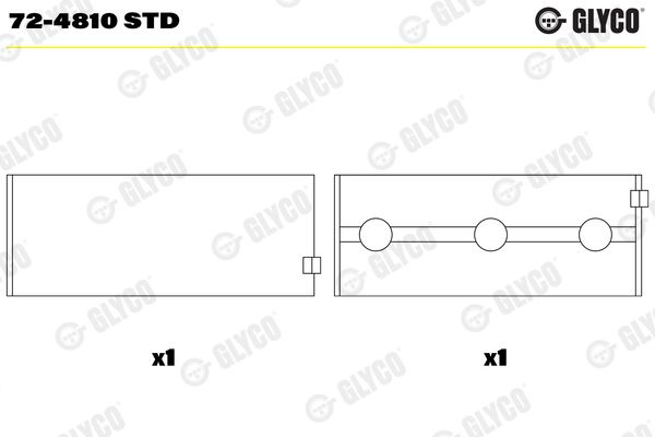 Вкладыш подшипника на C-Class, CLK-Class, CLS-Class, E-Class, GL-Class, GLE-Class, GLK-Class, GLS-Class, M-Class, R-C...