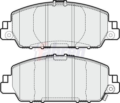 Fahren Brake Pad Set, disc brake FBP4250