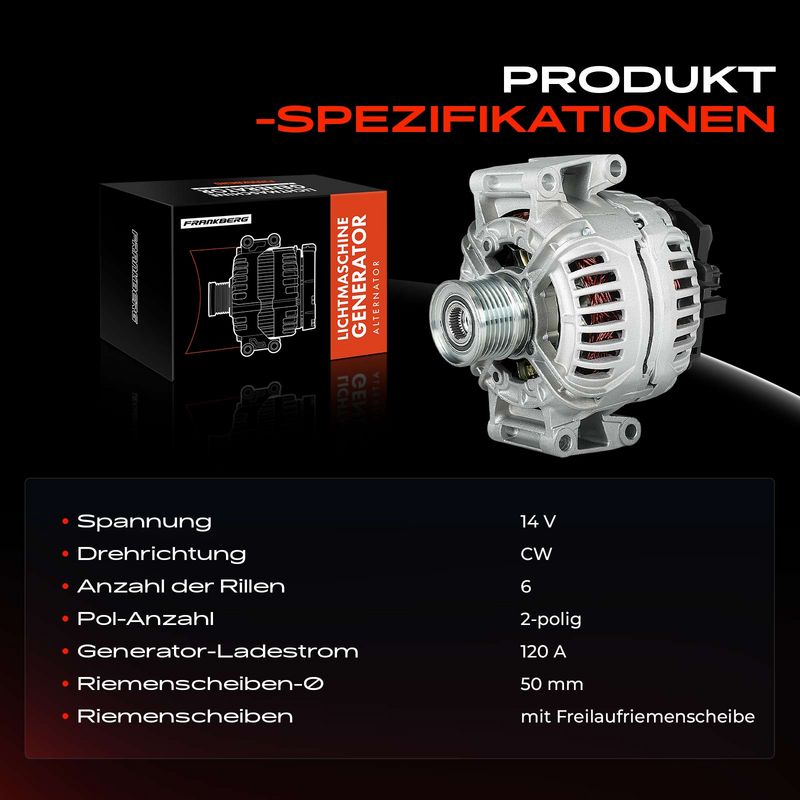 Frankberg 5481FB0055529 Alternator