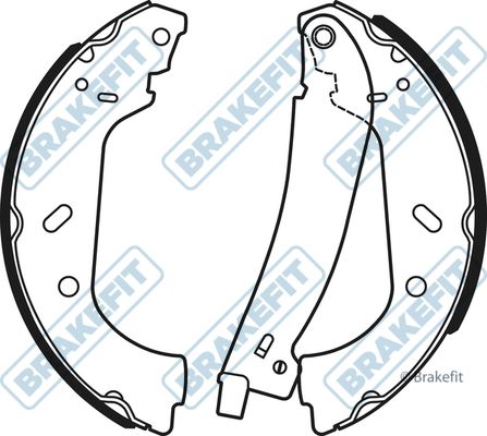 APEC Brake Shoe Set BSH1068