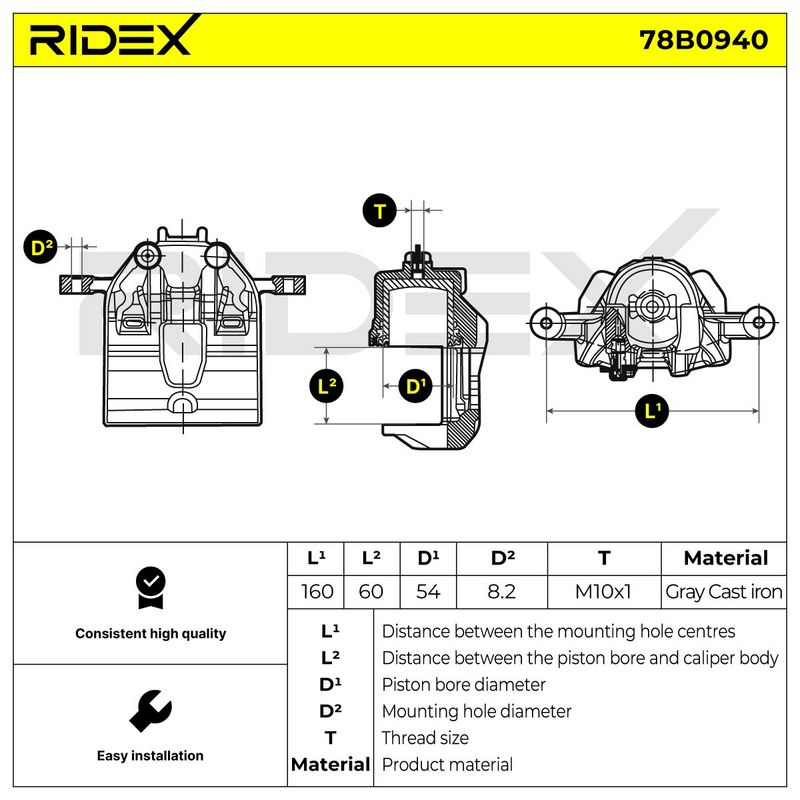 спирачен апарат RIDEX