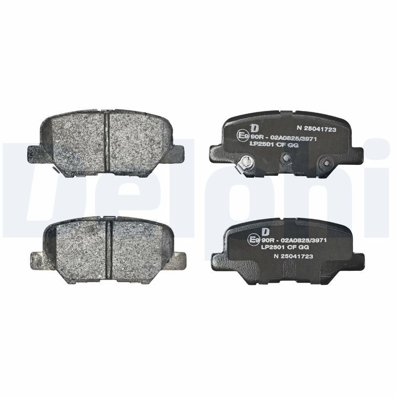 Remblokken set Achter (met een dempingskussen  zonder toevoegingen), past: CITROEN C4 AIRCROSS  MAZDA 6  MITSUBISHI ASX, OUTLANDER III  PEUGEOT 4008 1.6-3.0 02.10-