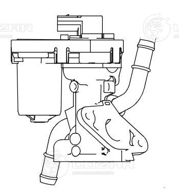 Клапан системи рециркуляції вг, Luzar LVEG1004