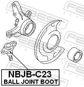 FEBEST NBJB-C23 Bellow, ball joint