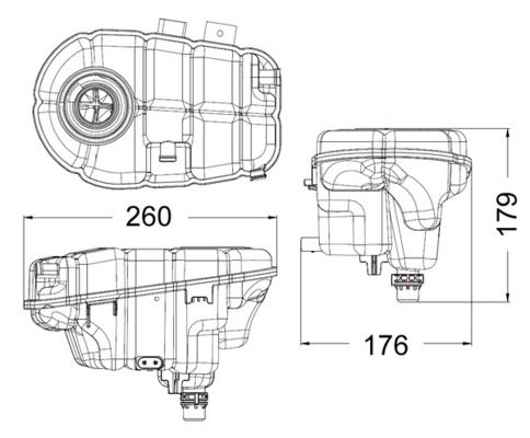 Розширювальний бачок, охолоджувальна рідина, Mahle CRT60000S