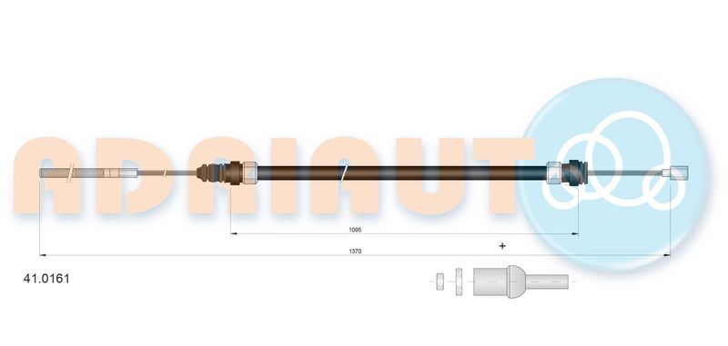 Тросовий привод, привод зчеплення, Adriauto 41.0161