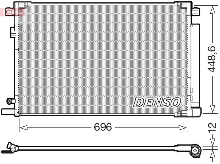 DENSO kondenzátor, klíma DCN50128