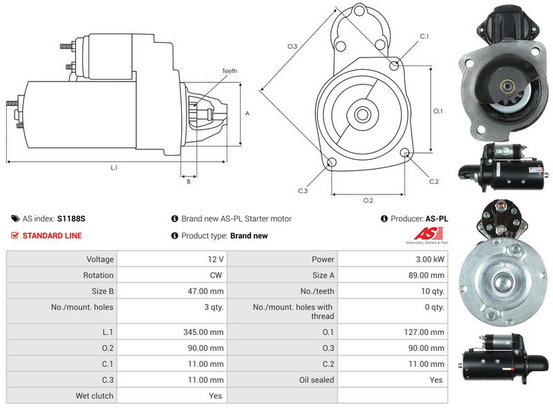 AS-PL S1188S Starter