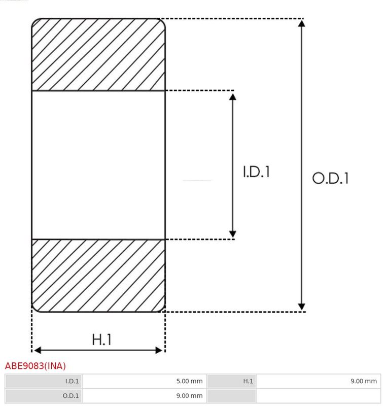 Підшипник, Auto Starter ABE9083(INA)