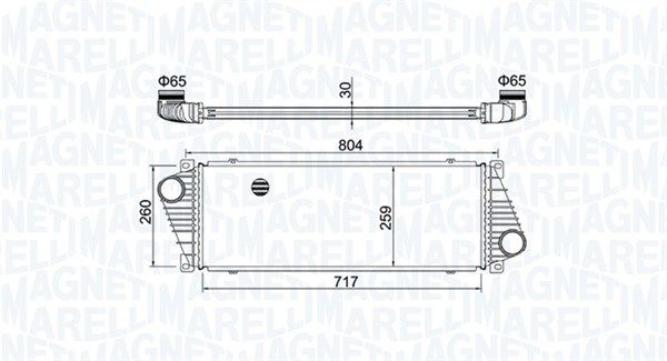 Охолоджувач наддувального повітря, Magneti Marelli 351319205020