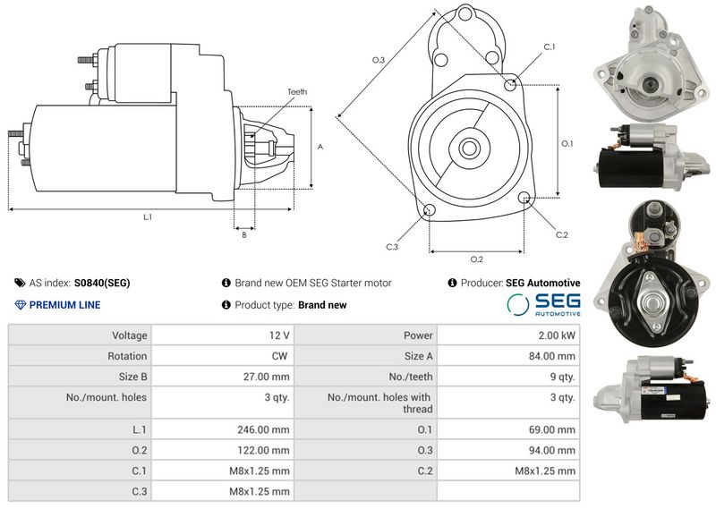 AS-PL S0840(SEG) Starter