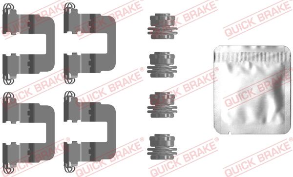 Комплект приладдя, накладка дискового гальма, Quick Brake 109-0106