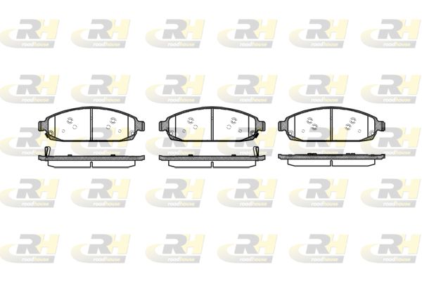 Комплект гальмівних накладок, дискове гальмо, Roadhouse 21173.02