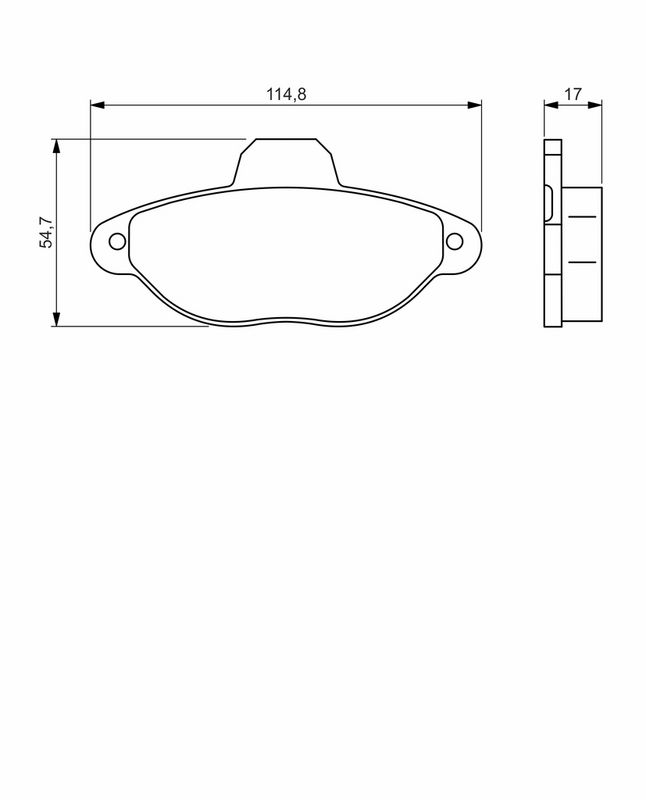 Set placute frana,frana disc 0 986 495 255 BOSCH