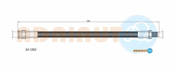 Гальмівний шланг, Adriauto 24.1262