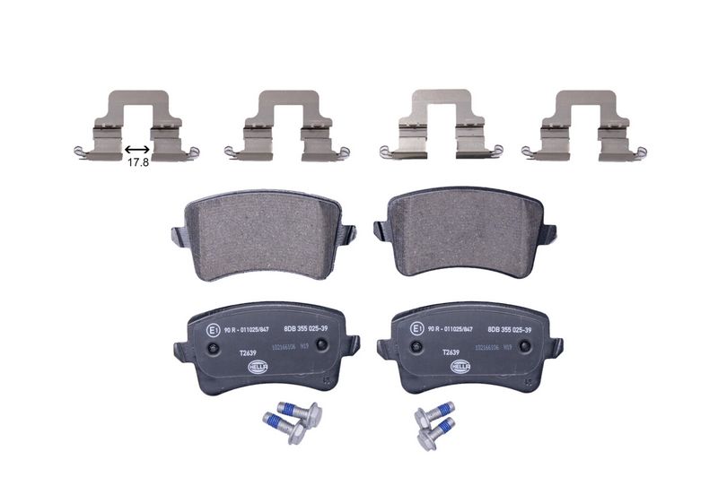 Set placute frana,frana disc 8DB 355 025-391 HELLA