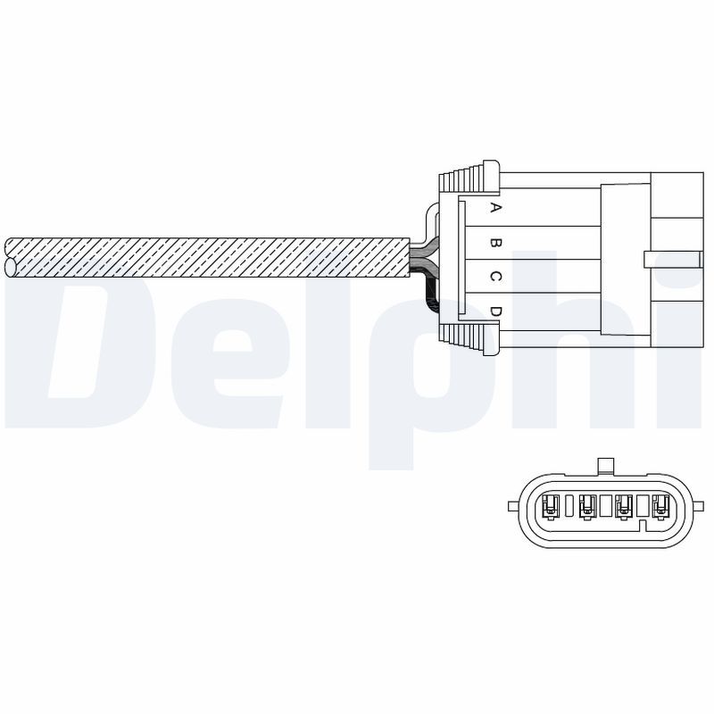 Delphi Lambda Sensor ES11049-12B1