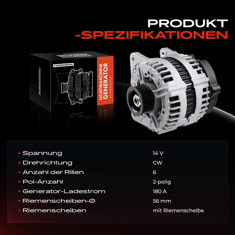 Frankberg 5481FB0001761 Alternator