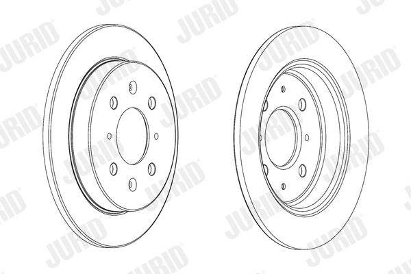 Гальмівний диск, Jurid 562851JC