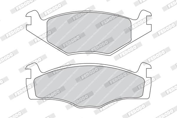 FERODO FDB419 Brake Pad Set, disc brake