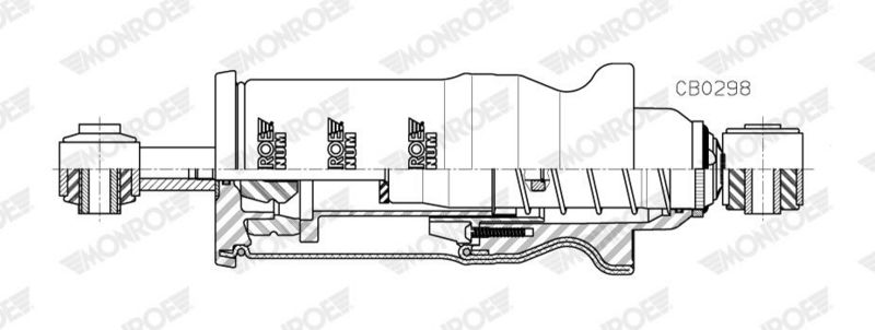 tlumič kabiny MAN TGA, TGS, TGX př.+měch CB0298