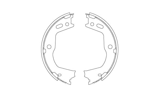 Комплект гальмівних колодок, стоянкове гальмо, HYUNDAI GENESIS 05-/HYUNDAI SANTA FE 13- TYг, Trw GS8803