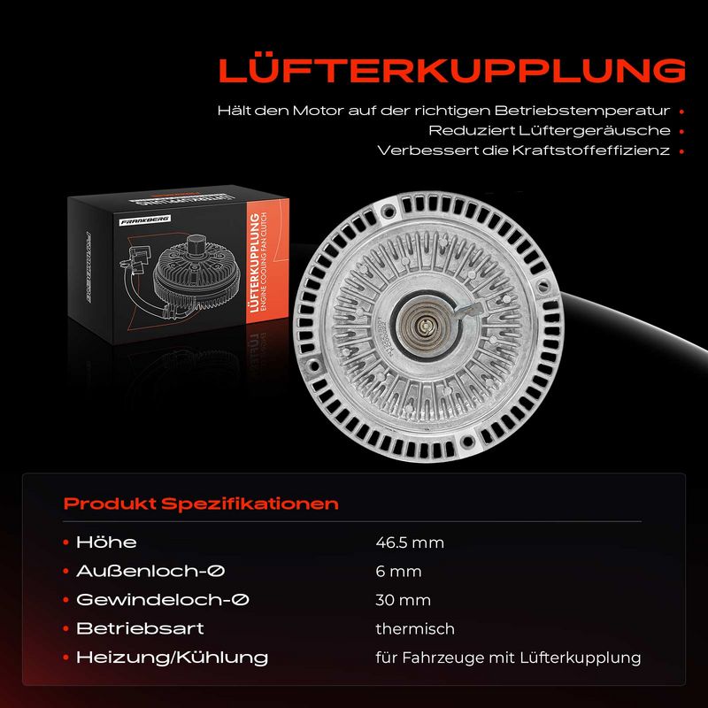 Frankberg 5481FB0027284 Clutch, radiator fan