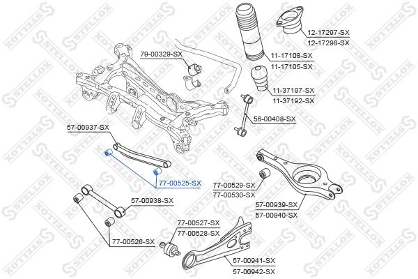 STELLOX 77-00525-SX Mounting, control/trailing arm