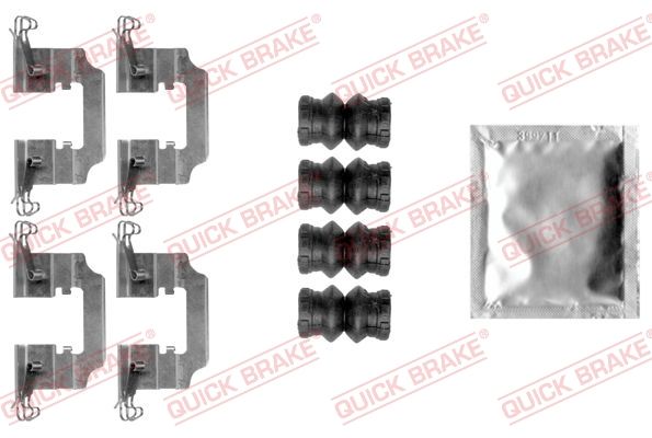 Комплект приладдя, накладка дискового гальма, Quick Brake 1090008