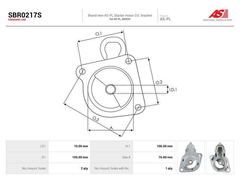 Starterikaas, Karburaator, AS-PL SBR0217S