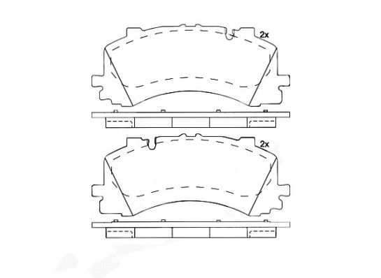 Колодки тормозные (передние) BREMBO