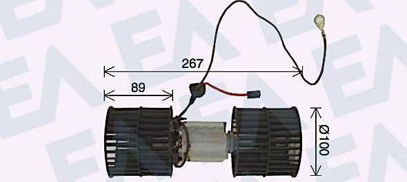 Motor eléctrico, ventilador habitáculo