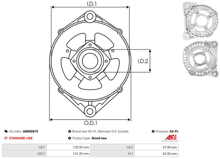 Kaitsekate, generaator, AS-PL ABR0087S