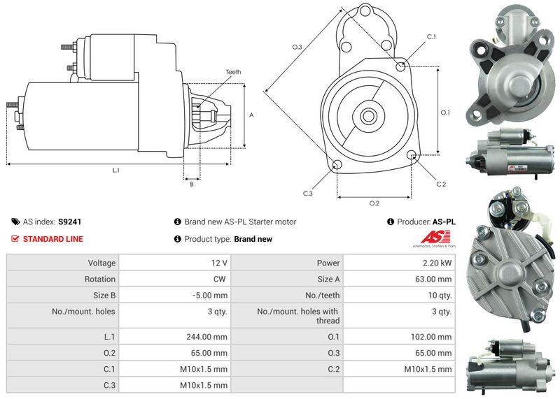 AS-PL S9241 Starter